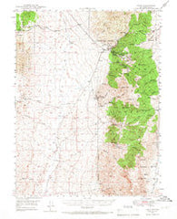 Ione Nevada Historical topographic map, 1:62500 scale, 15 X 15 Minute, Year 1948