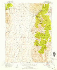 Ione Nevada Historical topographic map, 1:62500 scale, 15 X 15 Minute, Year 1948