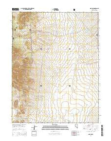 Ione NW Nevada Current topographic map, 1:24000 scale, 7.5 X 7.5 Minute, Year 2014