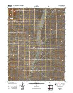 Ione SW Nevada Historical topographic map, 1:24000 scale, 7.5 X 7.5 Minute, Year 2012