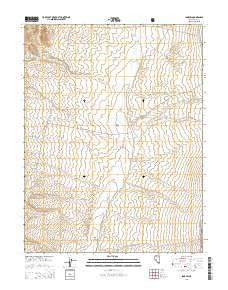 Ione SW Nevada Current topographic map, 1:24000 scale, 7.5 X 7.5 Minute, Year 2014