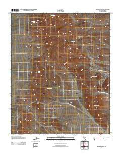 Ireteba Peaks Nevada Historical topographic map, 1:24000 scale, 7.5 X 7.5 Minute, Year 2012