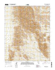 Ireteba Peaks Nevada Current topographic map, 1:24000 scale, 7.5 X 7.5 Minute, Year 2014