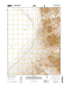 Iron Mountain Nevada Current topographic map, 1:24000 scale, 7.5 X 7.5 Minute, Year 2014