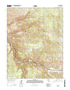 Islen Nevada Current topographic map, 1:24000 scale, 7.5 X 7.5 Minute, Year 2015