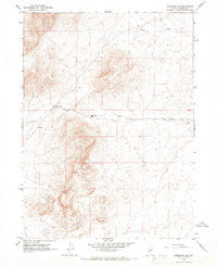 Izzenhood Gap Nevada Historical topographic map, 1:24000 scale, 7.5 X 7.5 Minute, Year 1965