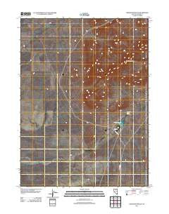 Izzenhood Ranch Nevada Historical topographic map, 1:24000 scale, 7.5 X 7.5 Minute, Year 2012