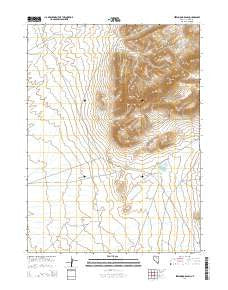 Izzenhood Ranch Nevada Current topographic map, 1:24000 scale, 7.5 X 7.5 Minute, Year 2014