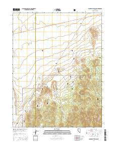Jackrabbit Spring Nevada Current topographic map, 1:24000 scale, 7.5 X 7.5 Minute, Year 2014