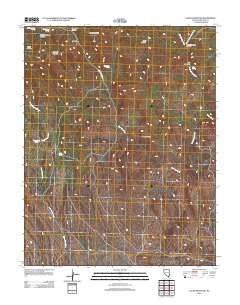 Jacks Mountain Nevada Historical topographic map, 1:24000 scale, 7.5 X 7.5 Minute, Year 2012