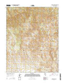 Jacks Mountain Nevada Current topographic map, 1:24000 scale, 7.5 X 7.5 Minute, Year 2014