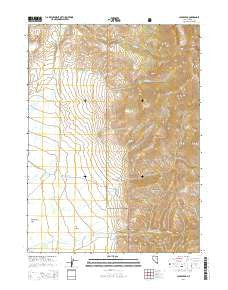 Jacks Peak Nevada Current topographic map, 1:24000 scale, 7.5 X 7.5 Minute, Year 2014