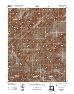 Jacks Spring Nevada Historical topographic map, 1:24000 scale, 7.5 X 7.5 Minute, Year 2012