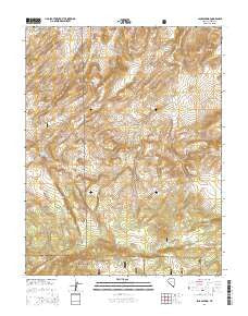 Jacks Spring Nevada Current topographic map, 1:24000 scale, 7.5 X 7.5 Minute, Year 2014