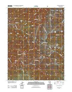 Jefferson Nevada Historical topographic map, 1:24000 scale, 7.5 X 7.5 Minute, Year 2012
