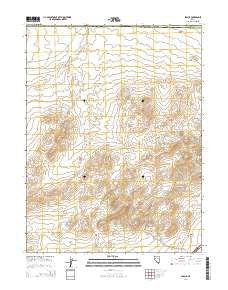 Jessup Nevada Current topographic map, 1:24000 scale, 7.5 X 7.5 Minute, Year 2014