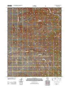 Jet Spring Nevada Historical topographic map, 1:24000 scale, 7.5 X 7.5 Minute, Year 2012