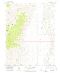 Job Peak Nevada Historical topographic map, 1:24000 scale, 7.5 X 7.5 Minute, Year 1972
