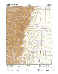 Job Peak Nevada Current topographic map, 1:24000 scale, 7.5 X 7.5 Minute, Year 2015