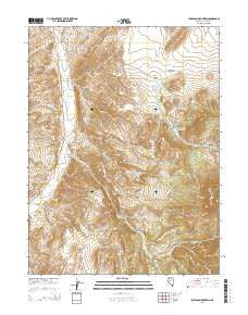 Joe Eason Mountain Nevada Current topographic map, 1:24000 scale, 7.5 X 7.5 Minute, Year 2014