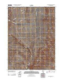 Jordan Meadow Nevada Historical topographic map, 1:24000 scale, 7.5 X 7.5 Minute, Year 2011