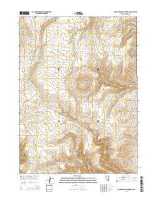 Jordan Meadow Mountain Nevada Current topographic map, 1:24000 scale, 7.5 X 7.5 Minute, Year 2015