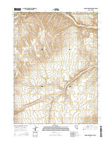 Jordan Meadow NW Nevada Current topographic map, 1:24000 scale, 7.5 X 7.5 Minute, Year 2015
