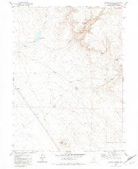 Juniper Springs Nevada Historical topographic map, 1:24000 scale, 7.5 X 7.5 Minute, Year 1980