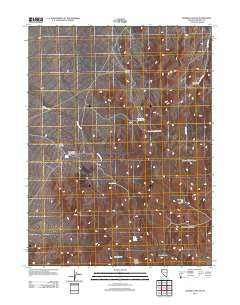 Juniper Canyon Nevada Historical topographic map, 1:24000 scale, 7.5 X 7.5 Minute, Year 2011