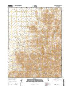 Juniper Canyon Nevada Current topographic map, 1:24000 scale, 7.5 X 7.5 Minute, Year 2014