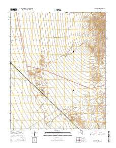Juniper Mine Nevada Current topographic map, 1:24000 scale, 7.5 X 7.5 Minute, Year 2014