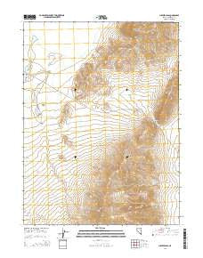 Juniper Pass Nevada Current topographic map, 1:24000 scale, 7.5 X 7.5 Minute, Year 2014