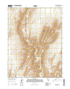 Juniper Peak Nevada Current topographic map, 1:24000 scale, 7.5 X 7.5 Minute, Year 2014