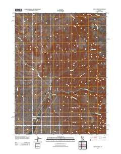 Kenny Creek Nevada Historical topographic map, 1:24000 scale, 7.5 X 7.5 Minute, Year 2012