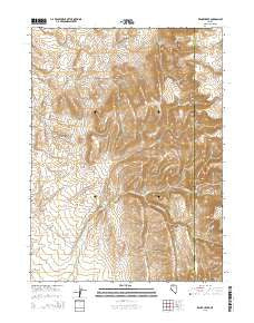 Kenny Creek Nevada Current topographic map, 1:24000 scale, 7.5 X 7.5 Minute, Year 2015