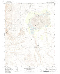 Kibby Flat Nevada Historical topographic map, 1:24000 scale, 7.5 X 7.5 Minute, Year 1980