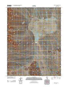 Kibby Flat Nevada Historical topographic map, 1:24000 scale, 7.5 X 7.5 Minute, Year 2012