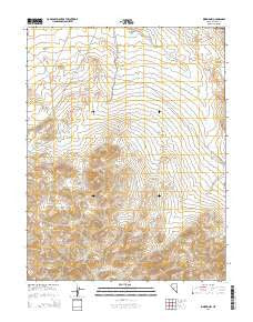 Kinkaid NW Nevada Current topographic map, 1:24000 scale, 7.5 X 7.5 Minute, Year 2014