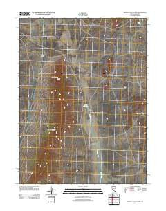 Kinsley Mountains Nevada Historical topographic map, 1:24000 scale, 7.5 X 7.5 Minute, Year 2012