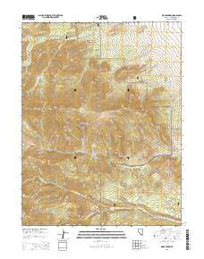 Kious Spring Nevada Current topographic map, 1:24000 scale, 7.5 X 7.5 Minute, Year 2014