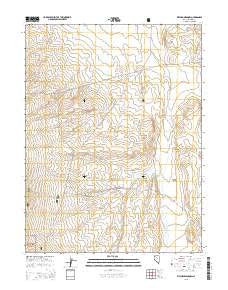 Kitchen Meadow Nevada Current topographic map, 1:24000 scale, 7.5 X 7.5 Minute, Year 2015