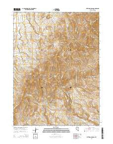 Kittridge Springs Nevada Current topographic map, 1:24000 scale, 7.5 X 7.5 Minute, Year 2015