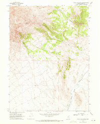 Knoll Mountain SE Nevada Historical topographic map, 1:24000 scale, 7.5 X 7.5 Minute, Year 1968