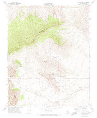 La Madre Mtn Nevada Historical topographic map, 1:24000 scale, 7.5 X 7.5 Minute, Year 1972