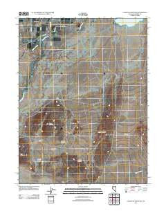 Lahontan Mountains Nevada Historical topographic map, 1:24000 scale, 7.5 X 7.5 Minute, Year 2011