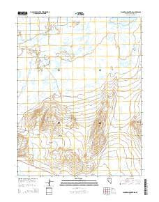 Lahontan Mountains Nevada Current topographic map, 1:24000 scale, 7.5 X 7.5 Minute, Year 2014