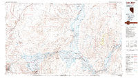 Lake Mead Nevada Historical topographic map, 1:100000 scale, 30 X 60 Minute, Year 1987