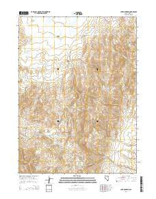 Lake Mountain Nevada Current topographic map, 1:24000 scale, 7.5 X 7.5 Minute, Year 2014