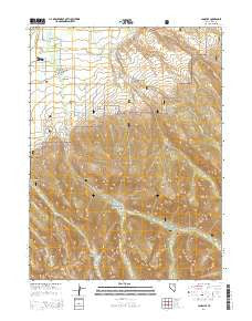 Lamoille Nevada Current topographic map, 1:24000 scale, 7.5 X 7.5 Minute, Year 2014