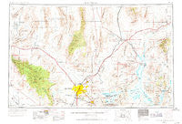 Las Vegas Nevada Historical topographic map, 1:250000 scale, 1 X 2 Degree, Year 1954